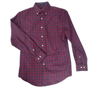 Pendleton NWOT Bridgeport Maroon Plaid Shirt S Academia Heritage Prep Old Money